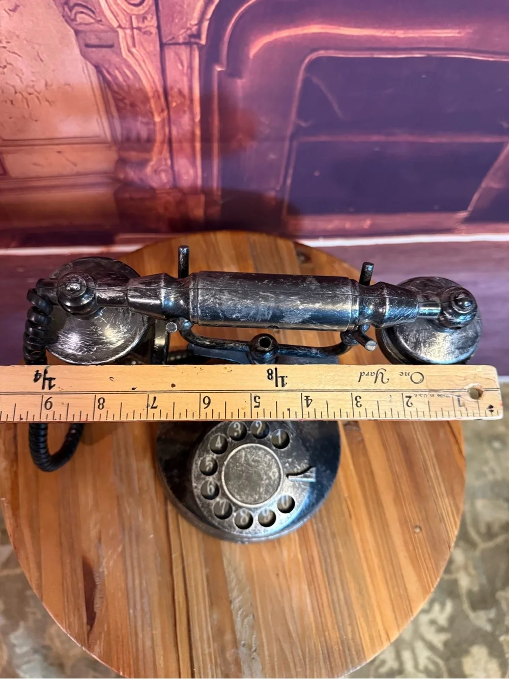 Gemmy Halloween Faux Antique Style Rotary Desk Telephone Spooky Sensor Retired